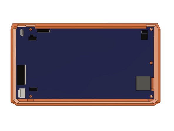 Place the PanelDue into cover_paneldue_5in, facing down on the table.