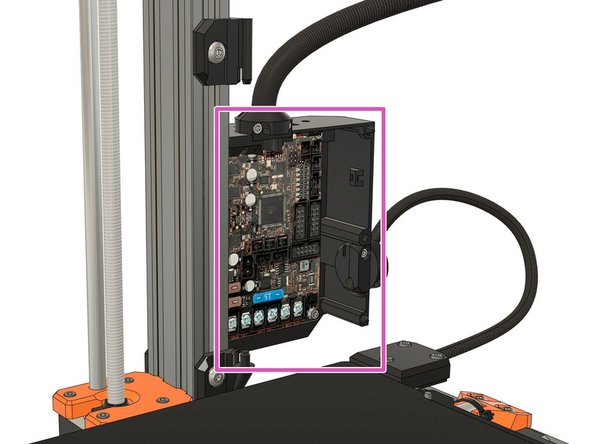 Partially unscrew the rambo_hinge_upper, move it higher up and tighten it in place.