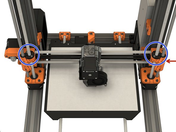 If you have applied tension to the belt, unscrew the belt tensioner on x_end_idler until the belt is relaxed.