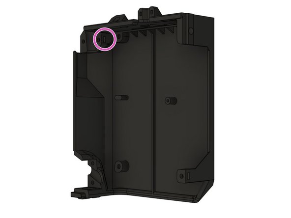 Insert one M3 square nut on the inside of the case.