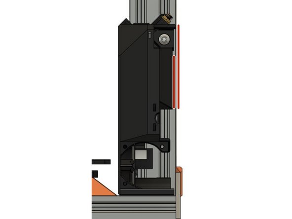 Tighten both screws that attach the case to the frame firmly.