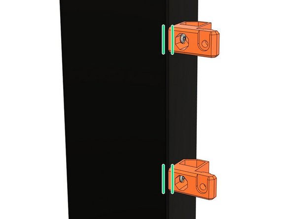 Verify that the psu_upper_mounts are aligned with the PSU