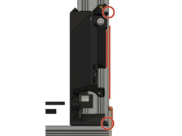 Tighten both screws that attach the case to the frame firmly.