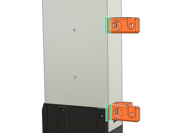 Verify that the psu_upper_mounts are aligned with the PSU