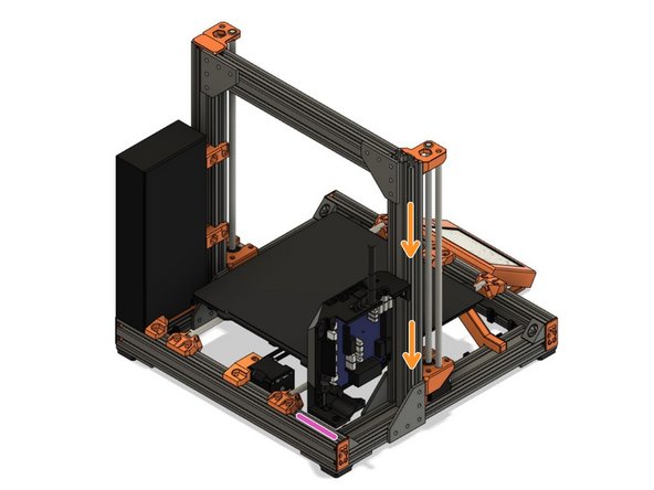 Slide the case down together with the inserted T-nut.