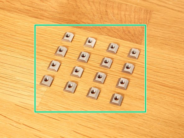 Take 16x t-nuts and for each, check that the threads are clear by inserting an M5 screw.