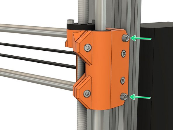 No need to be very precise with the belt tension here as the final tension will be improved in a further step.
