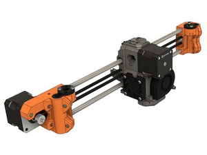 4. Extruder and X axis assembly