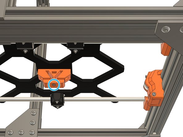 Continue to route the belt around the Y motor pulley and finish by inserting the belt into the y_belt_holder. The belt should have almost no tension, it will be adjusted later.