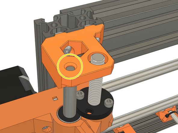 You must press down the z_tops until the smooth rod is touching the top of the hole.