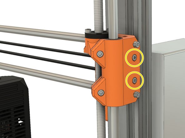 Note that Z lead screw does not need to be centered totally, it ca wobble a little.