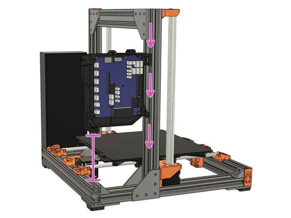 Slide the case down together with the inserted T-nut.