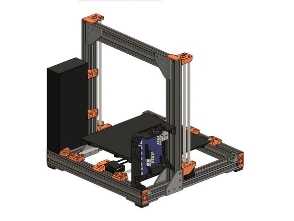 Re-attach the end caps on both the left Z extrusions and the extrusion on the back of the XY-frame.