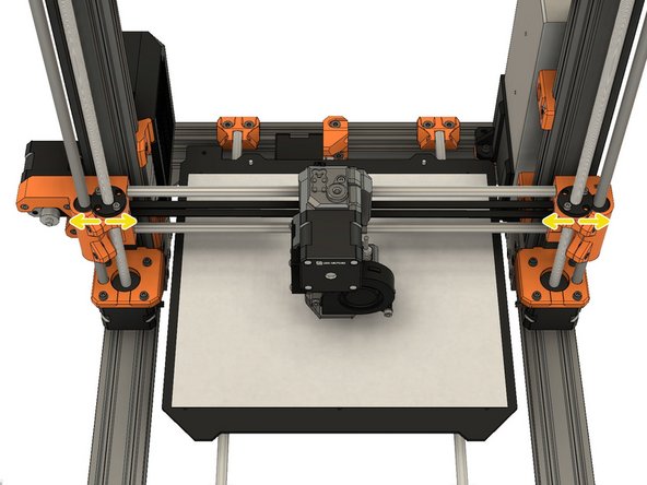 Loosen the screws which secure the trapezoidal nuts. This is to ensure that the Trapezoidal nuts 'self-centre' on the lead screws.