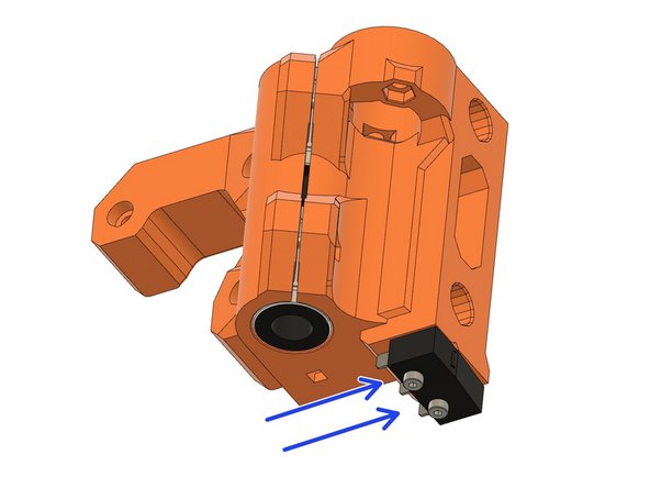 MK2(S) or MK2.5(S) only: While tightening the screws, apply gentle pressure in the direction shown.