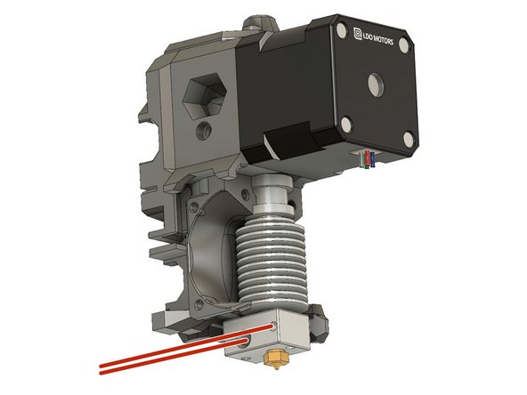 Insert the hotend_collet_clip. This locks the PFTE tube in place.