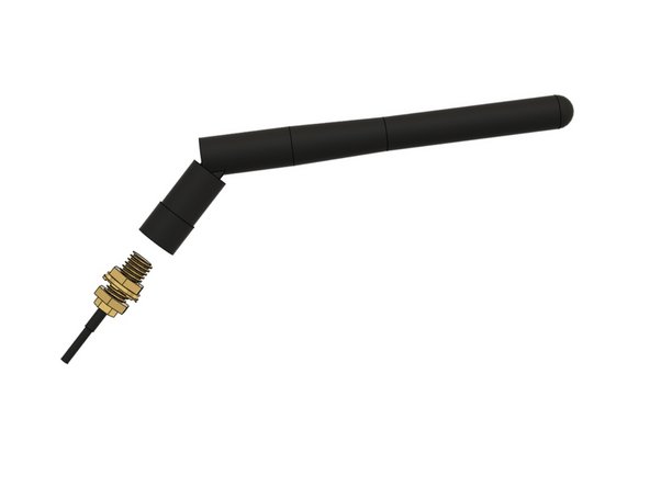 Be careful when handling the antenna, especially the connection with the board is very sensitive and you should avoid putting any strain on it.