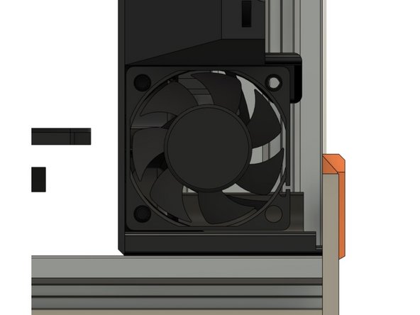 Insert the Noctua 5V fan that came with your stock MK3.