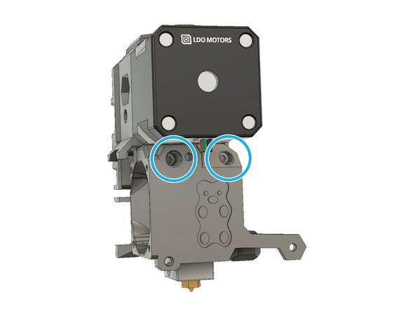 Insert one M3 hex nut