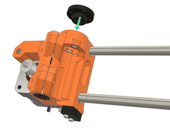 Insert a trapezoidal nut in the top of the x_end_motor.