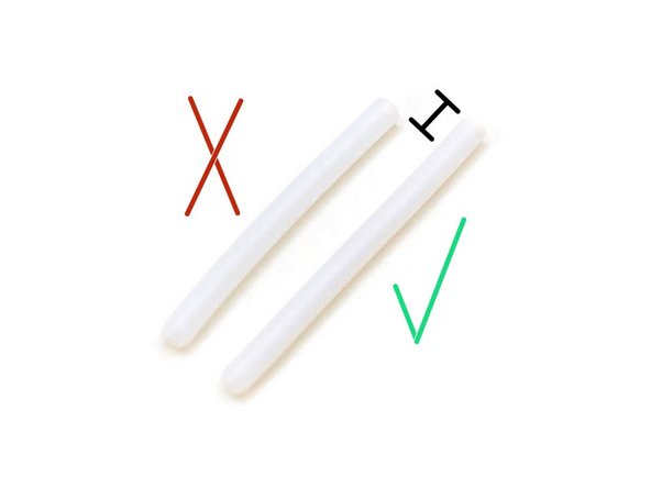 The Bear extruder uses a PTFE tube length of 50mm. It is the same PTFE tube used for MK2S, MK2.5 (non-S) and MK3 (non-S). The original Prusa MK2.5S or MK3S extruder is using a PTFE tube length of 44.2mm which will be too short for the Bear extruder.