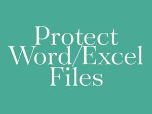 Password Protect Word or Excel Files