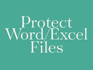 Password Protect Word or Excel Files