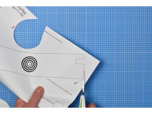 Cut the wrapper from the PDF template.