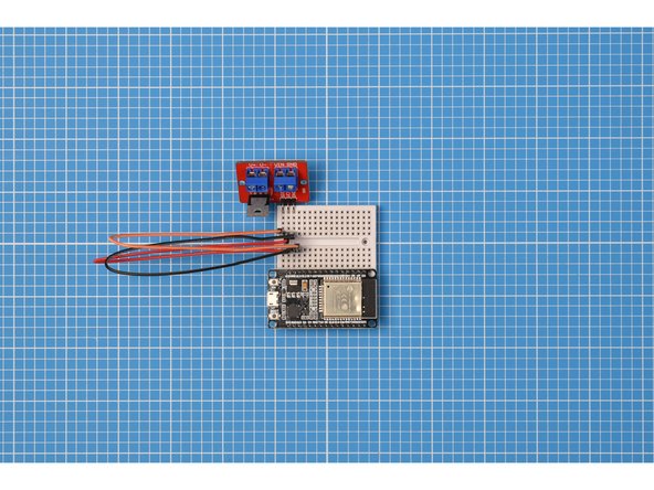Place the MOSFET module on the top left side of your breadboard.