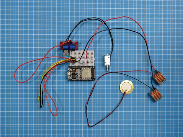Attach the 1M (1 megohm) resistor between GND and D34 of the ESP32S on the breadboard.
