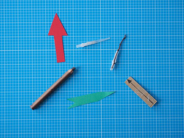 There are lots of things you could make your pointer from including cable ties, pencils, twigs, paper, etc. Use your imagination or pick one from the printable template.
