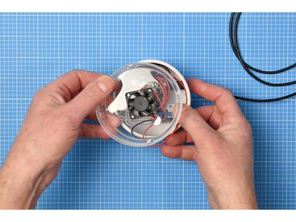 Fold down any jumper cables that may be sticking up.