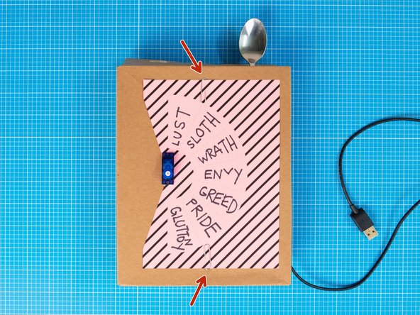 Cut the small slits with the sharp scissors.