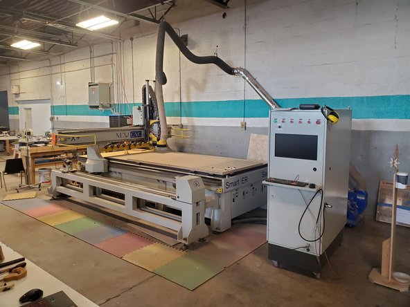 Use a shop-vac or brush and dust pans to remove any remaining dust and chips from the area.