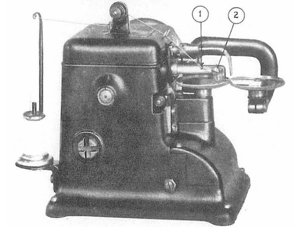 Thread made especially for this kind of machine is best but is hard to find. The thread should be smooth and fairly lightweight.