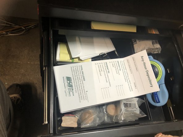 Count out cash equal to the amount of today's transactions.