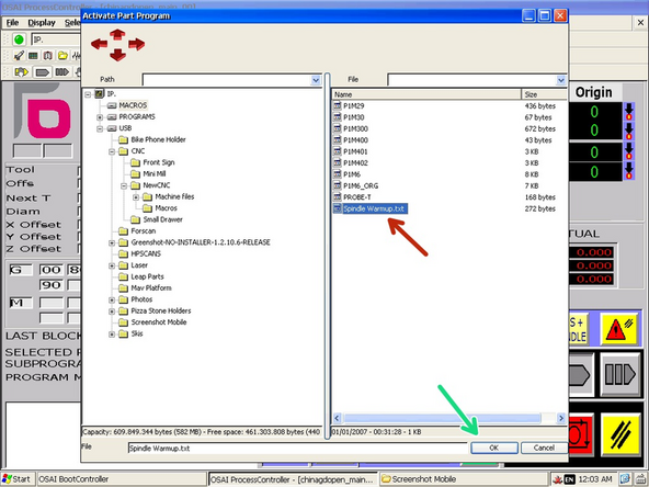 In the toolbar, click &quot;Part Program&quot; and then &quot;Activate Part Program.&quot;