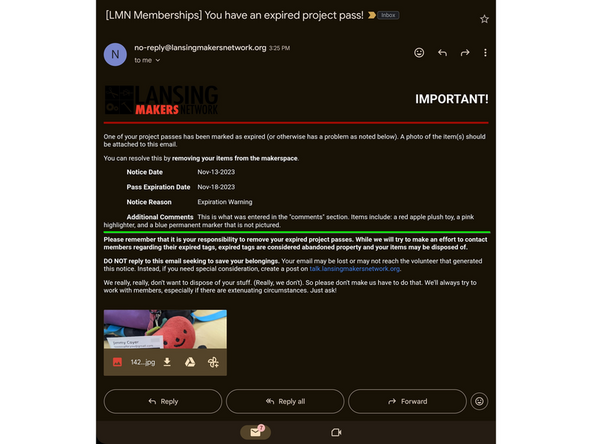 If you were unable to include the entire project in a single photo, describe the components of the project here.