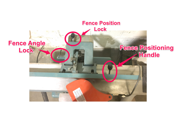 Feed material from right to left ONLY.