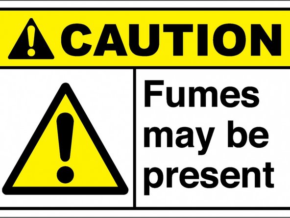 Soldering causes dangerous fumes