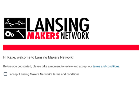 Click the link to bring up the liability waiver and membership handbook.