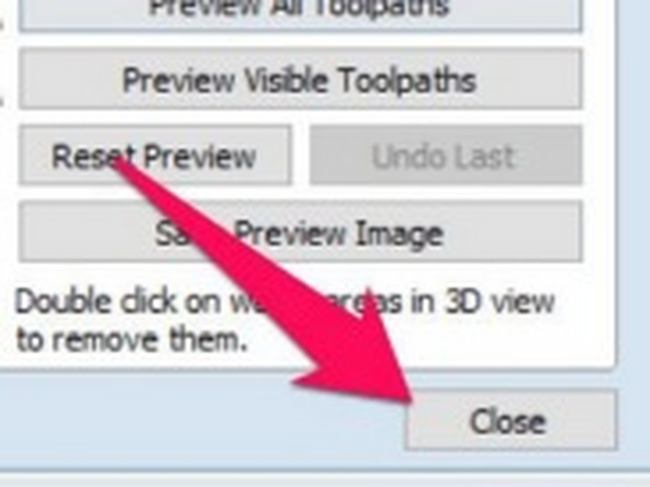 Your tool path should now show in the list of toolpaths. Click  “Rename” to change the name of the toolpath.