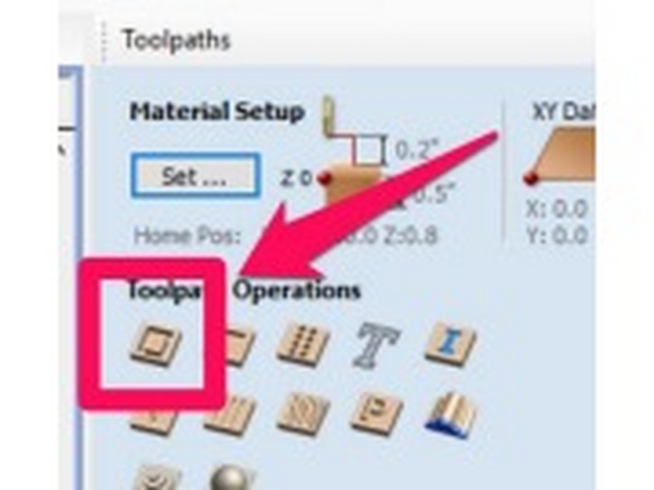 Click the shape you want to create a profile path for to select it.
