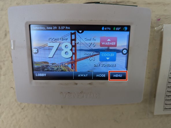 To edit the schedule, select MENU, Schedule, then Edit My Schedule.