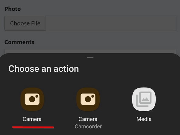 If your phone is unable to scan QR codes, you may need to leave this tasks to another volunteer. There is currently no other way to generate an email template.