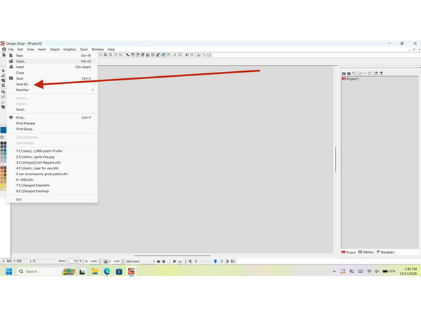 Save your design in Design Shop V10, using the Save as command. don't forget to give it a unique name.