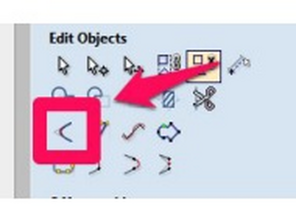 Click the “Fillet” tool.