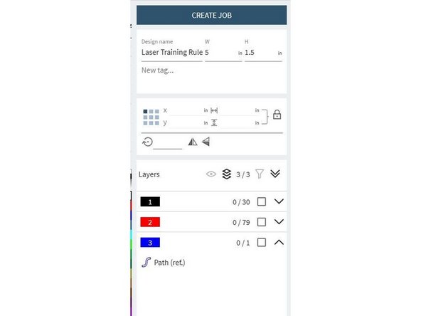 In the top of the right hand menu, name your design. This allows you to organize your work later in the process.