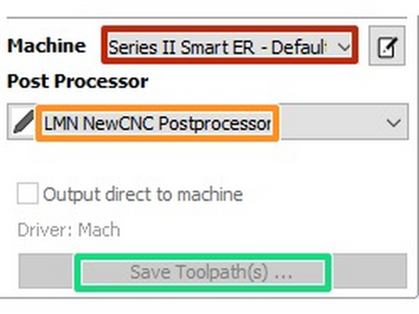 Now is a good time to double check the tool numbers listed in the save toolpaths window.