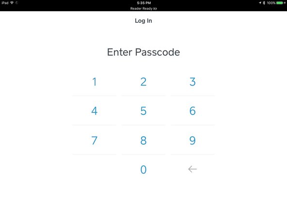 Enter YOUR Square passcode.